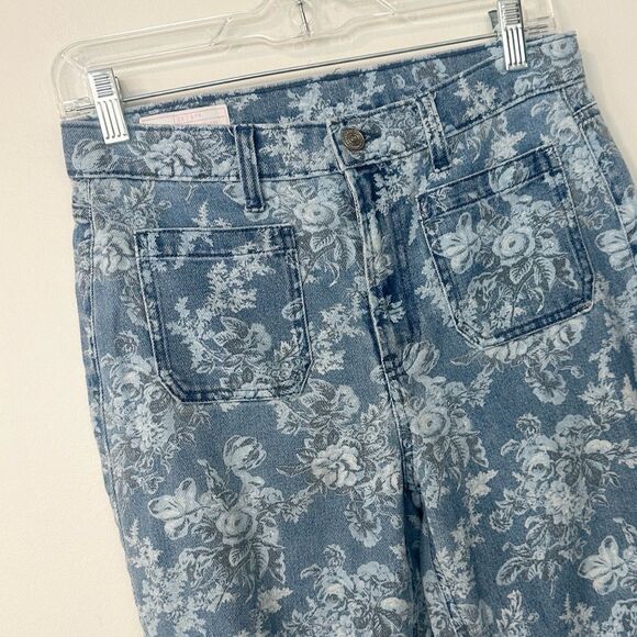 Gap X LoveShackFancy High Rise Floral '70s Flare Jeans 28/8R - Picture 3 of 7